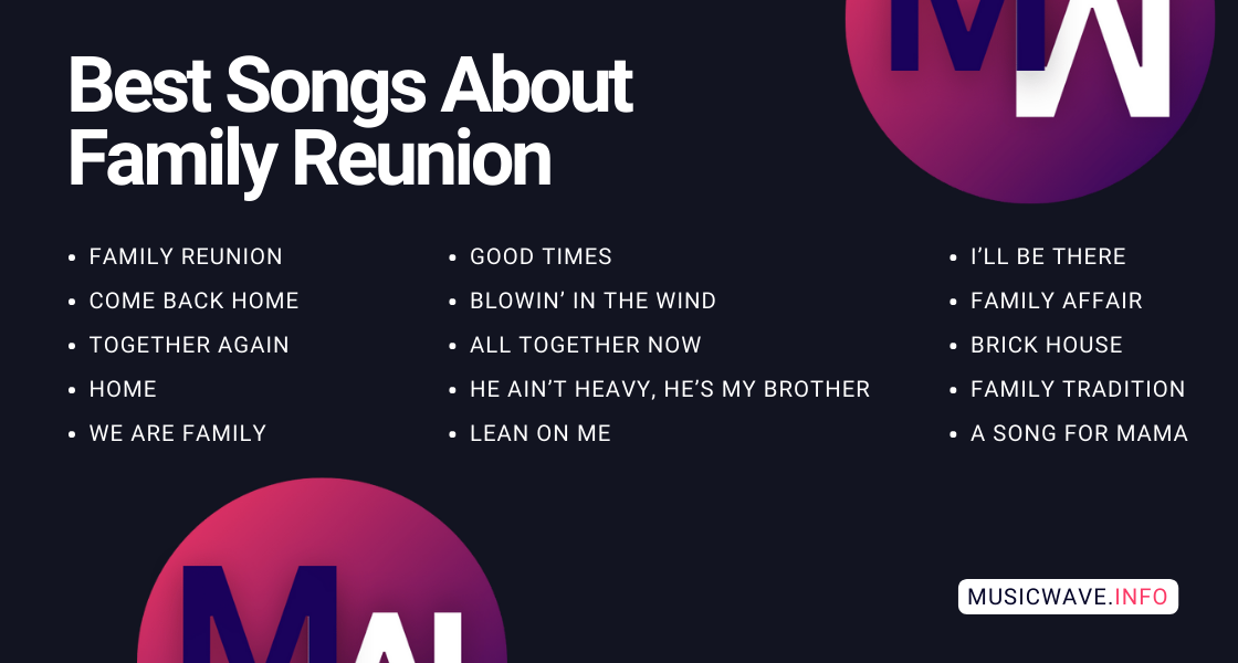 Best Songs About Family Reunion